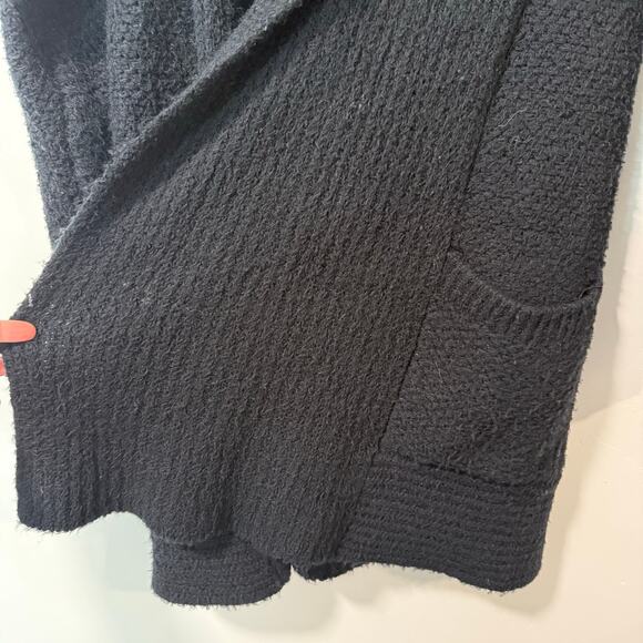 Anthropologie Pilcro Women's Eyelash Cardigan Sweater Black XS - Picture 3 of 8
